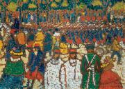 Jozsef Rippl-Ronai French Soldiers Marching oil painting on canvas